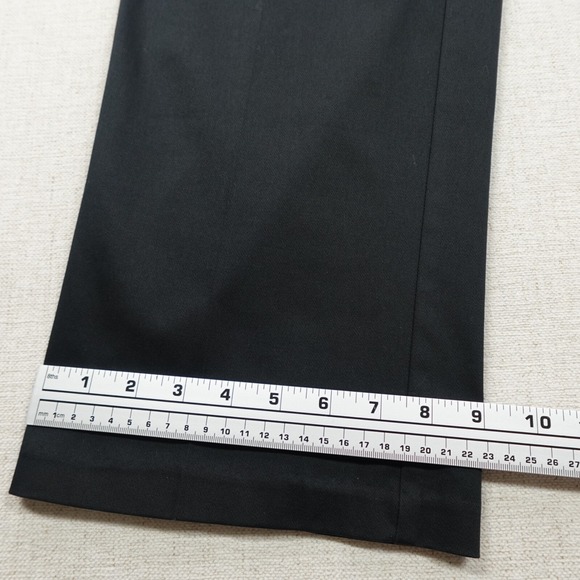 Haggar Dress Pants 38x32 Black Classic Fit No Iron Mid Rise Stretch Corporate - Picture 11 of 12